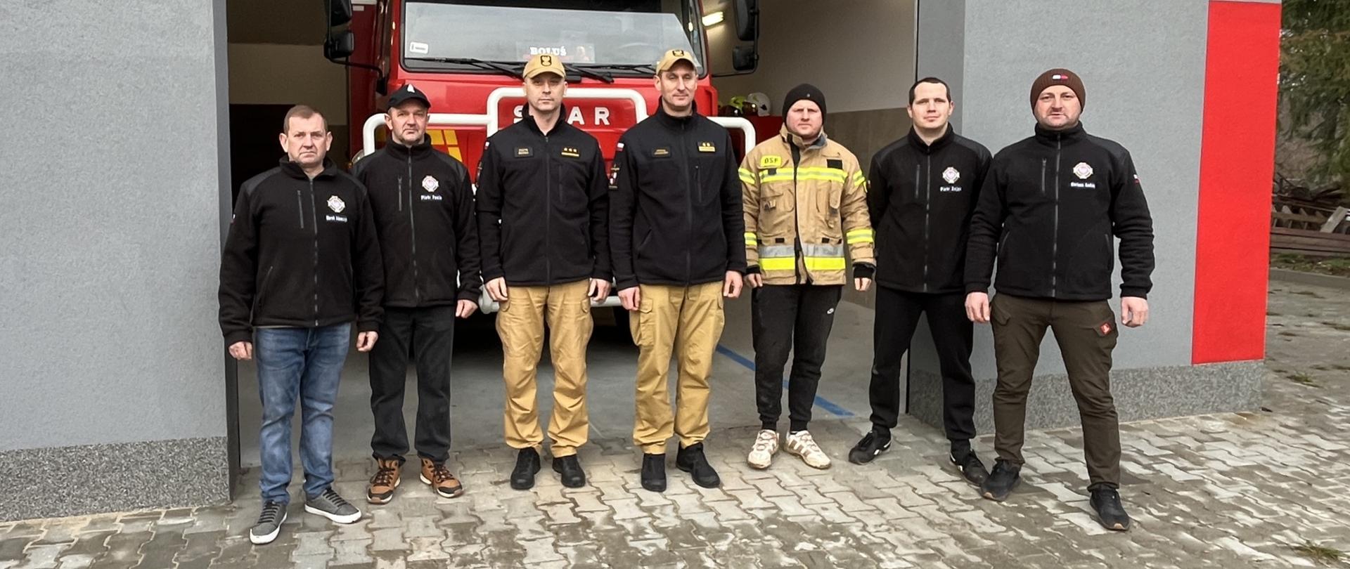 Wizytacja Zastępcy Świętokrzyskiego Komendanta Wojewódzkiego PSP u kazimierskich druhów Ochotniczych Straży Pożarnych