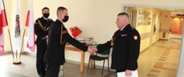 Przejście na zaopatrzenie emerytalne st. kpt. Marcina Bożka – uroczysta zmiana służby w JRG Kazimierza Wielka