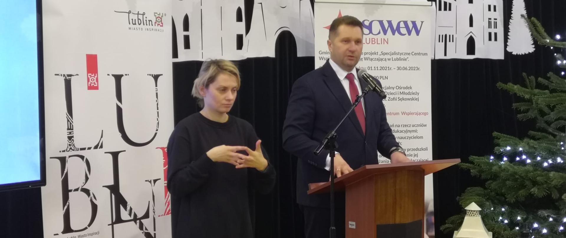 Inauguracja projektu „Specjalistyczne Centra Wspierające Edukację Włączającą” wypowiedz ministra Czarnka podczas inauguracji projektu w Lublinie 