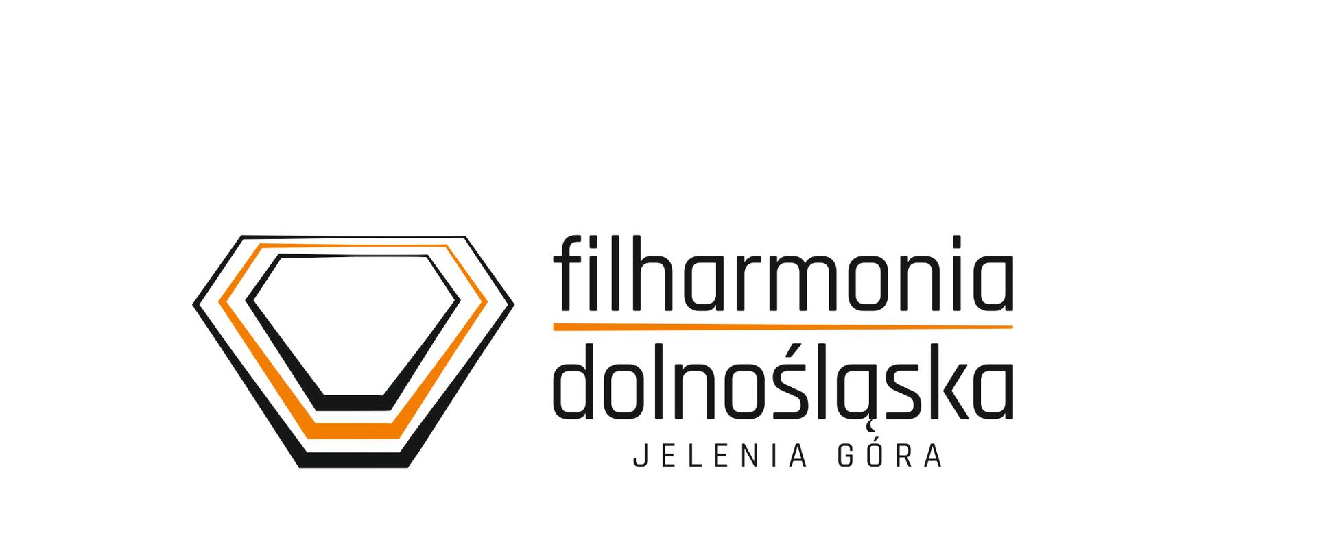 Dwa ułożone pionowo loga Filharmonii Dolnośląskiej Jelenia Góra, Dolny Śląsk Instytucja Kultury Samorządu Dolnośląskiego