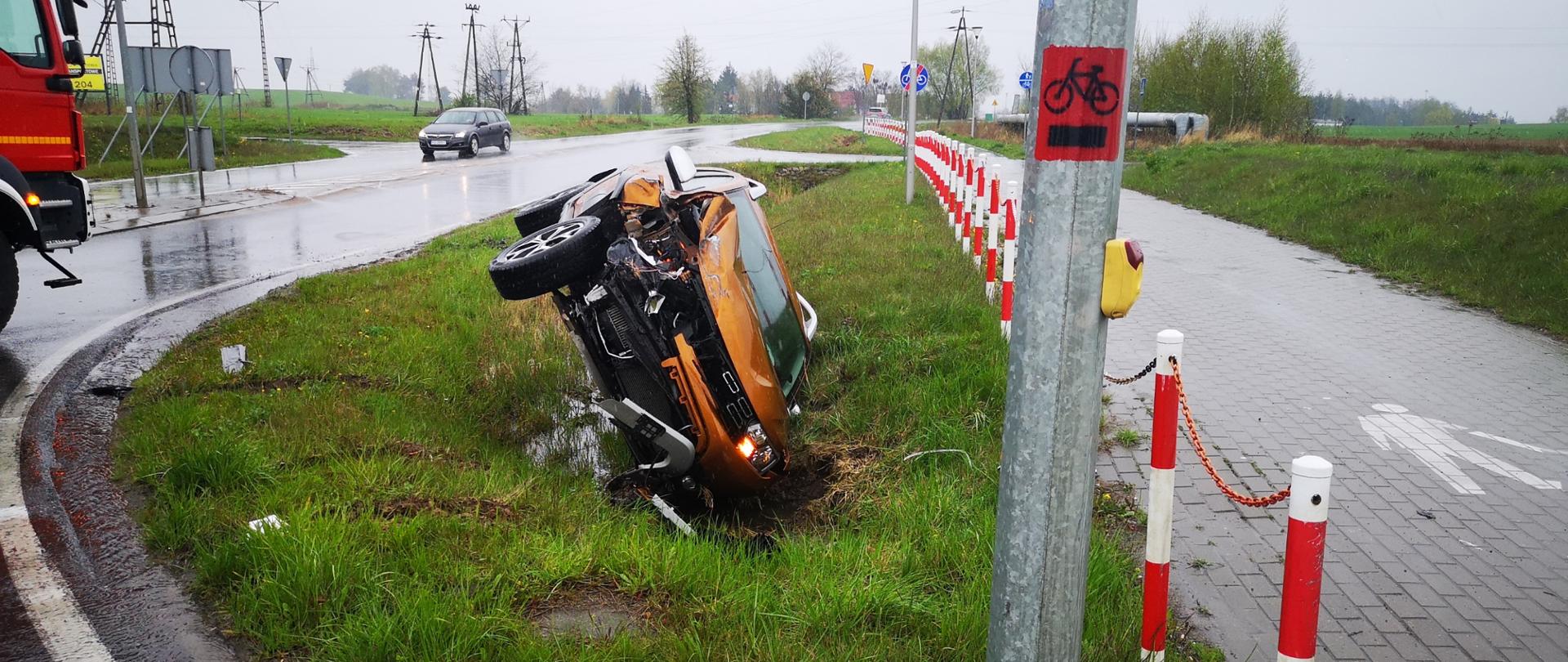 Wypadek na obwodnicy Murowanej Gośliny