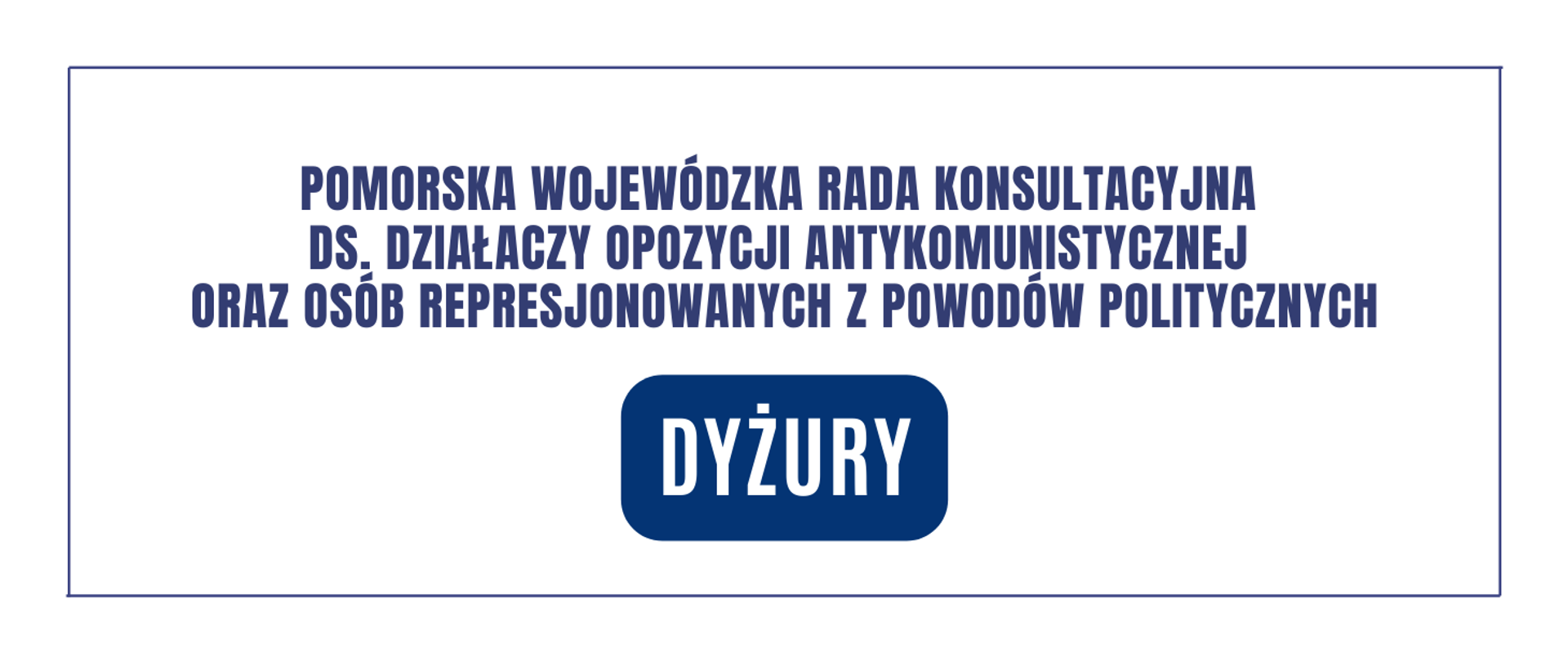 grafika z napisem pomorska rada konsultacyjna dyżury