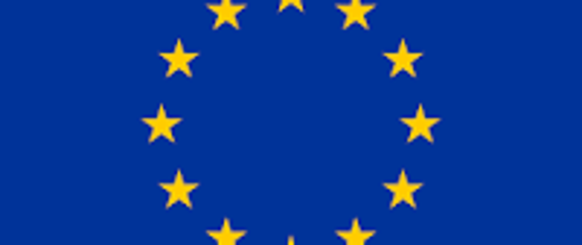 granatowa flaga z żółtymi gwiazdami