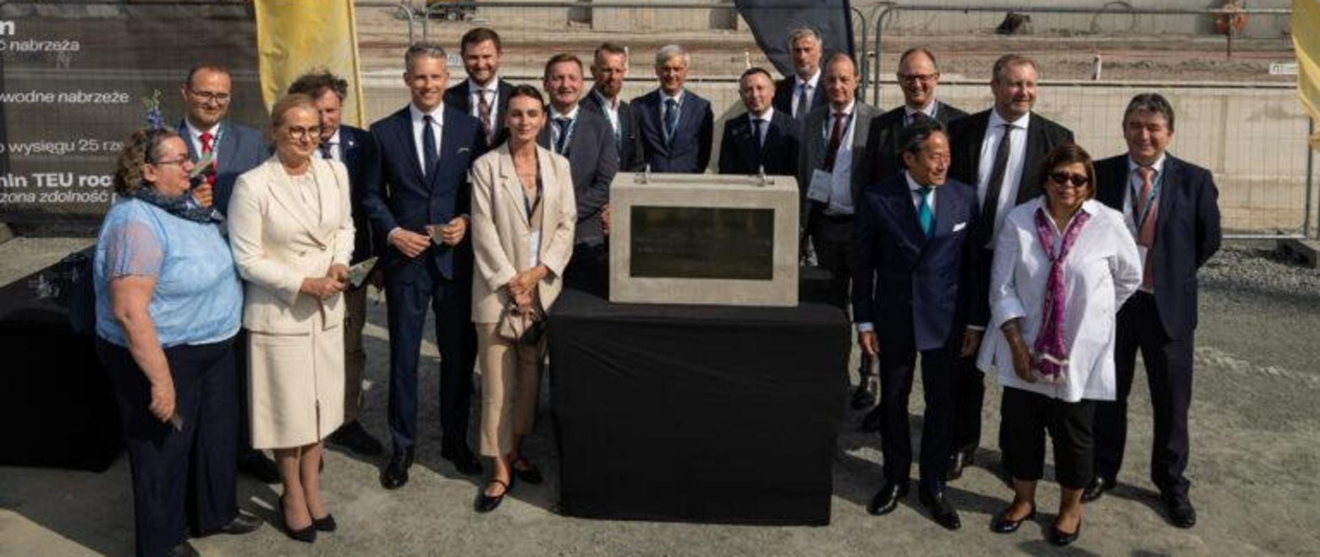 05.06.2024, Gdańsk. Uroczystość Wmurowania Kamienia Węgielnego pod budowę nowego nabrzeża T3 Baltic Hub Container Terminal.