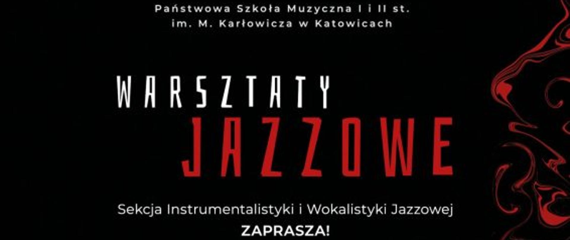 Plakat Warsztaty jazzowe Sekcja instrumentalistyki i wokalistyki jazzowej zaprasza na WARSZTATY JAZZOWE dla klas saksofonu jazzowego i zespołów jazzowych. Warsztaty poprowadzi dr Marcin Kaletka.7 listopada 2022 r., g. 16.30, sala 304.
