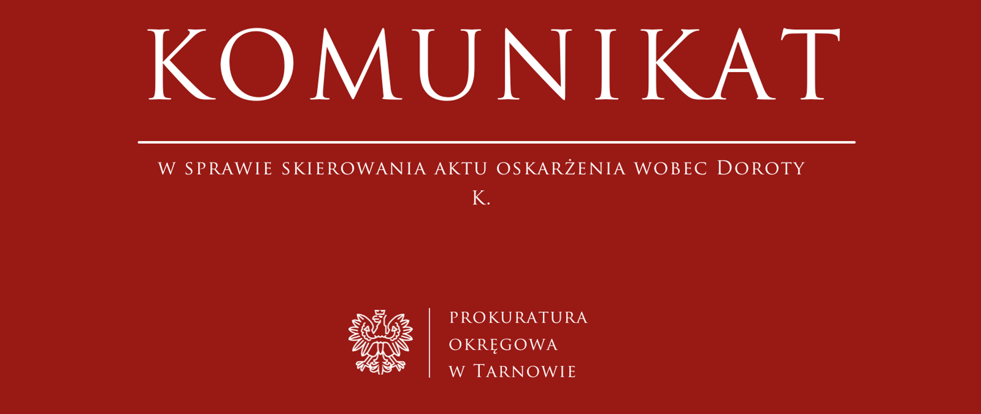 Akt oskarżenia Dorota K 