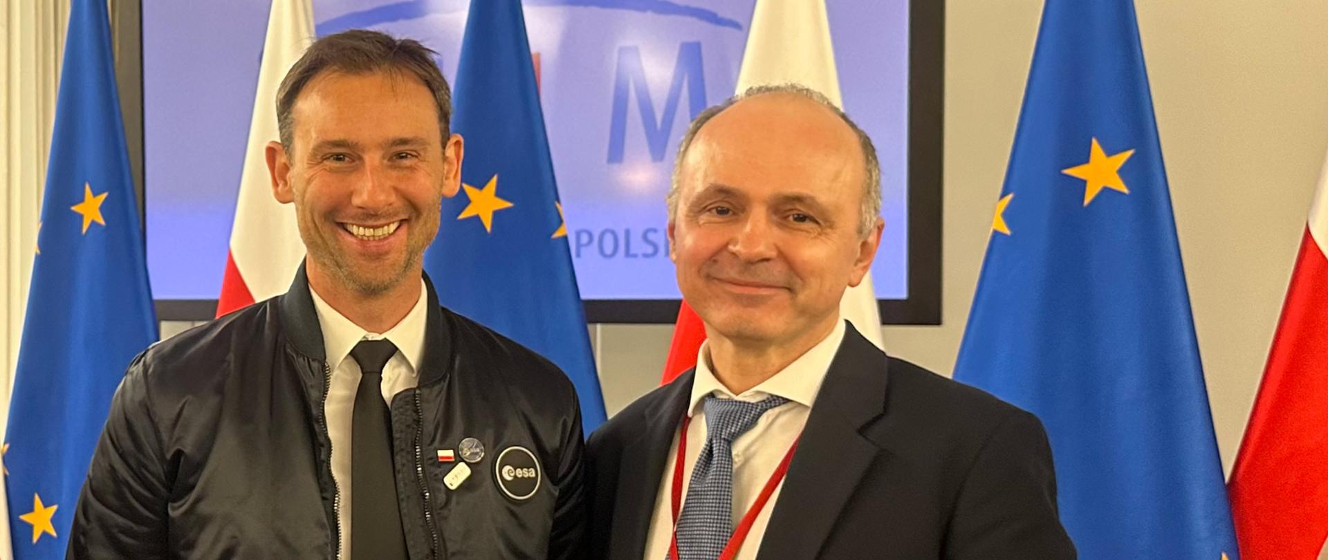dr-Sławosz-Uznański,-astronauta-rezerwowy-ESA-i-dr-Jacek-Orzeł-po-dyrektor-NCBR