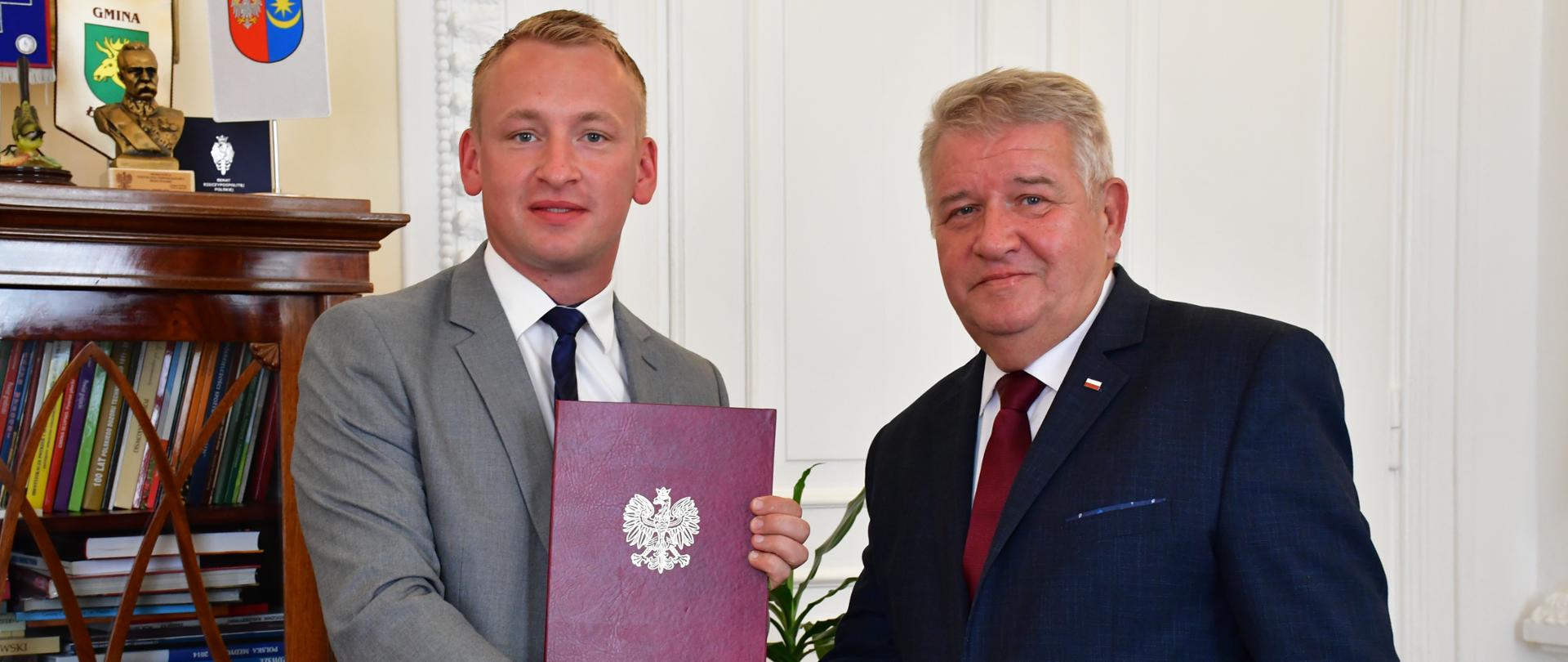 Wicewojewoda Mazowiecki Sylwester Dąbrowski i Rafał Kruszewski, Wójt Gminy Nur