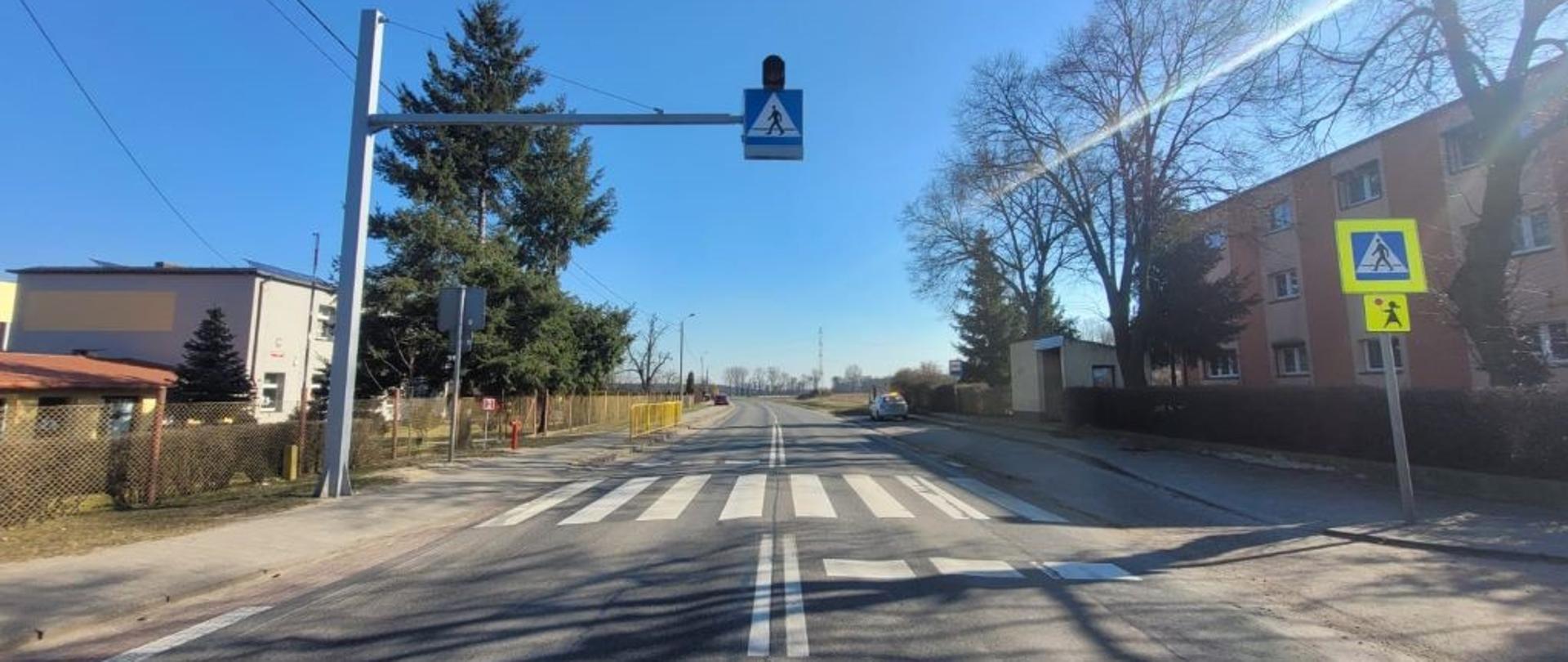 Doświetlenia przejść dla pieszych DK12 Piaski - Brzostów