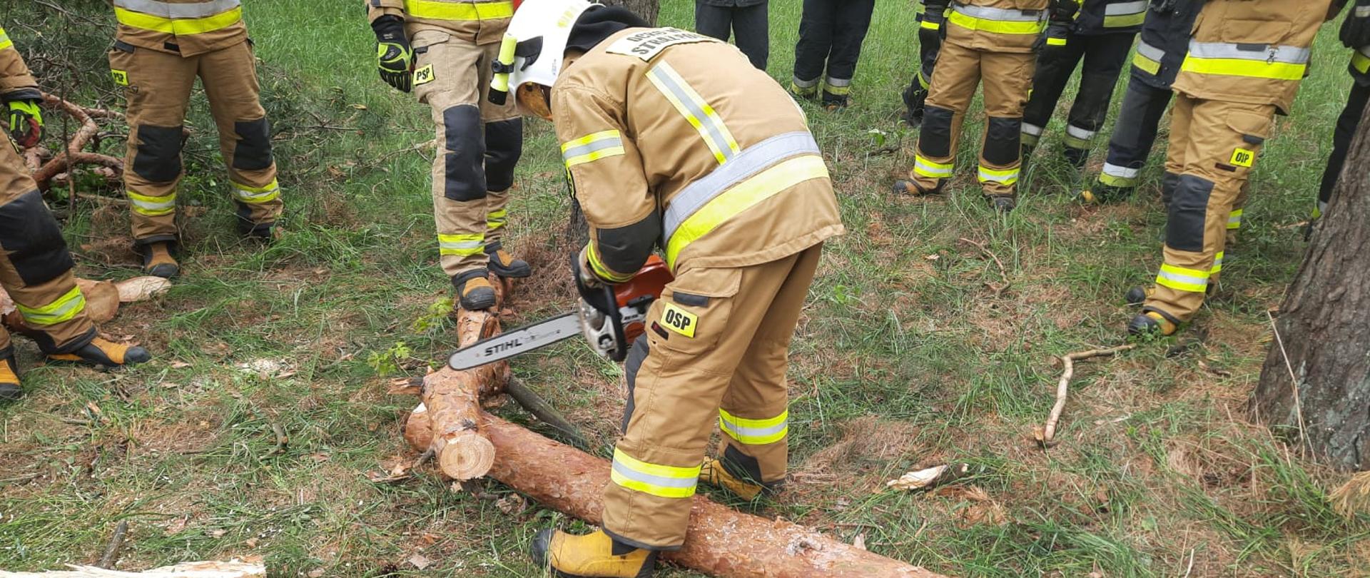 Egzamin końcowy ze szkolenia podstawowego strażaków OSP z terenu Powiatu Inowrocławskiego