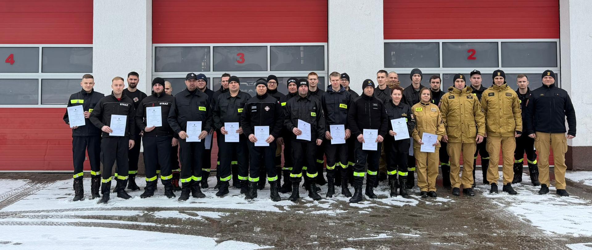 Egzamin kończący kurs kierowcy-konserwatora sprzętu ratowniczego OSP
