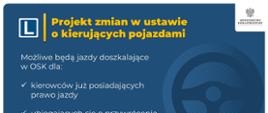 Projekt zmian w ustawie o kierujących pojazdami: możliwe będą jazdy doszkalające w Ośrodkach Szkolenia Kierowców