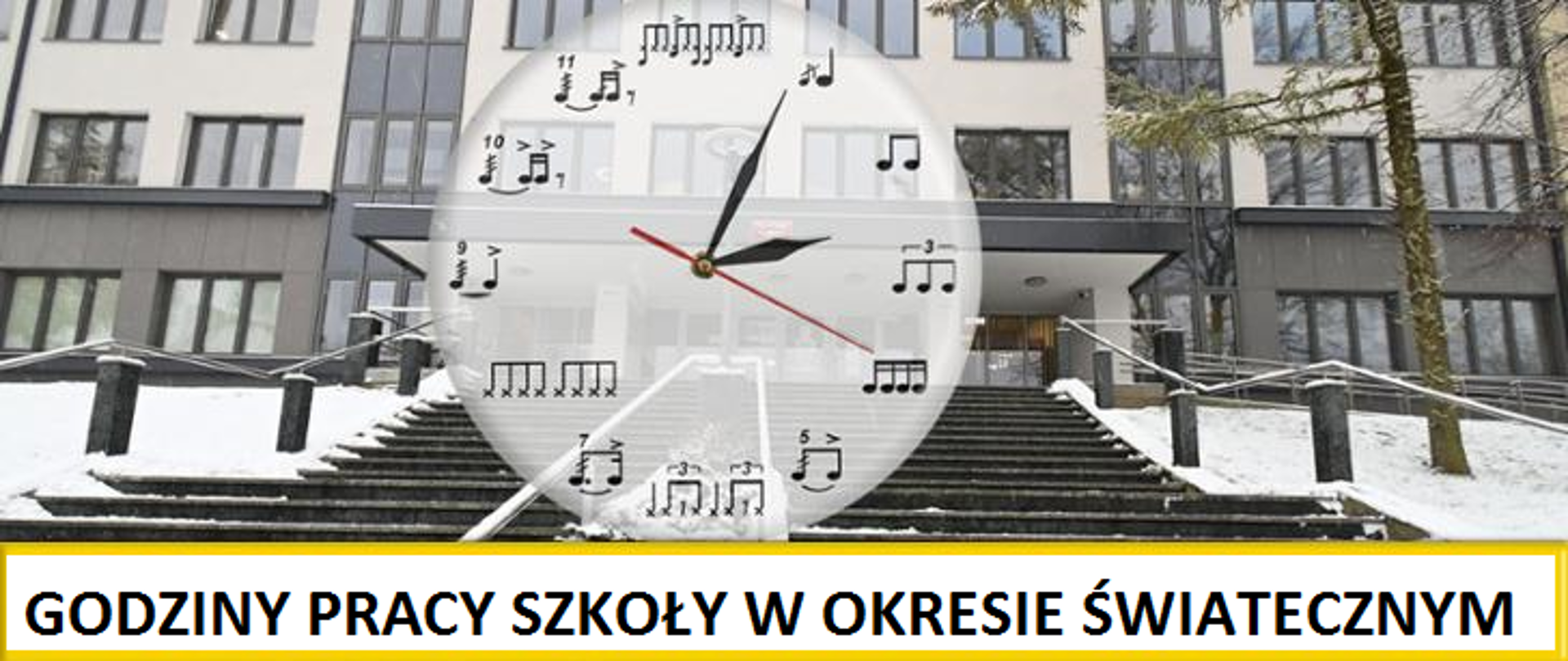 Godziny pracy szkoły w okresie świątecznym