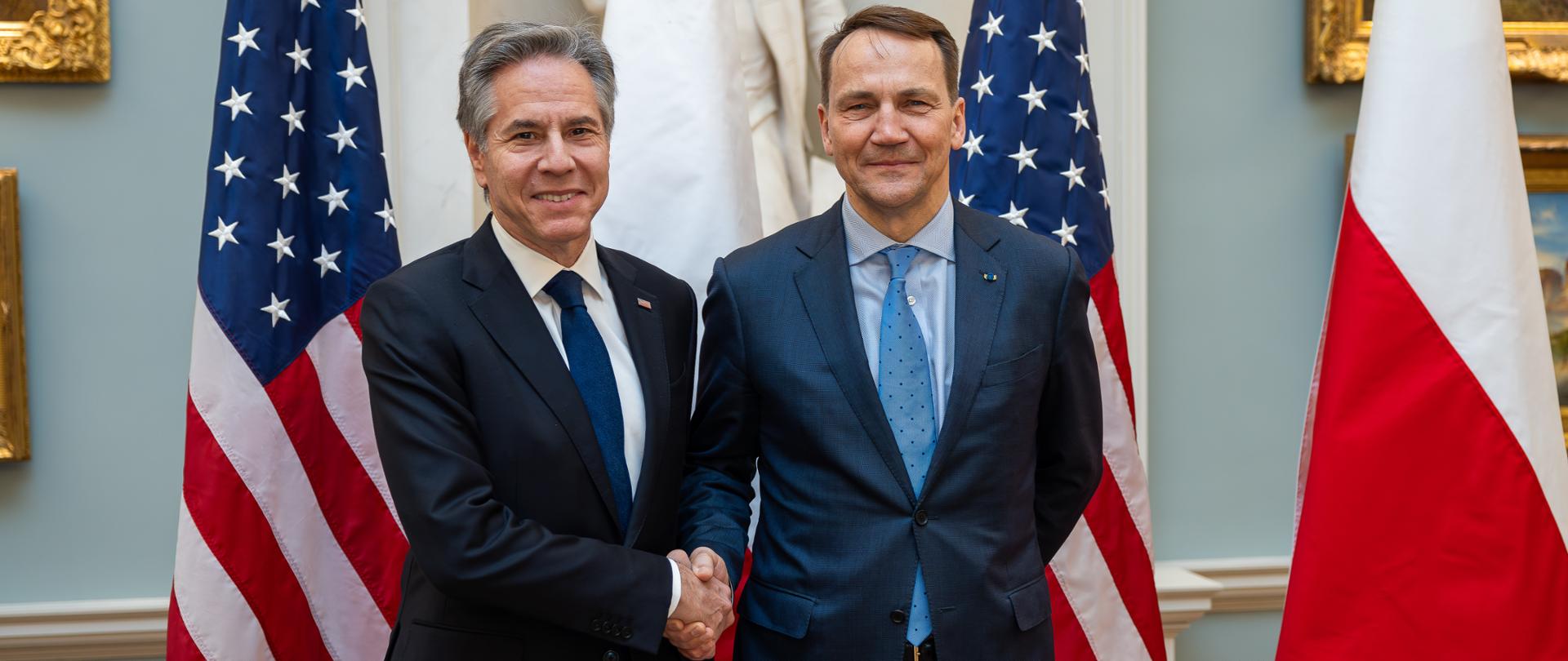 Foreign Minister Radosław Sikorski met with U.S. Secretary of State Antony Blinken in Washington, D.C. 