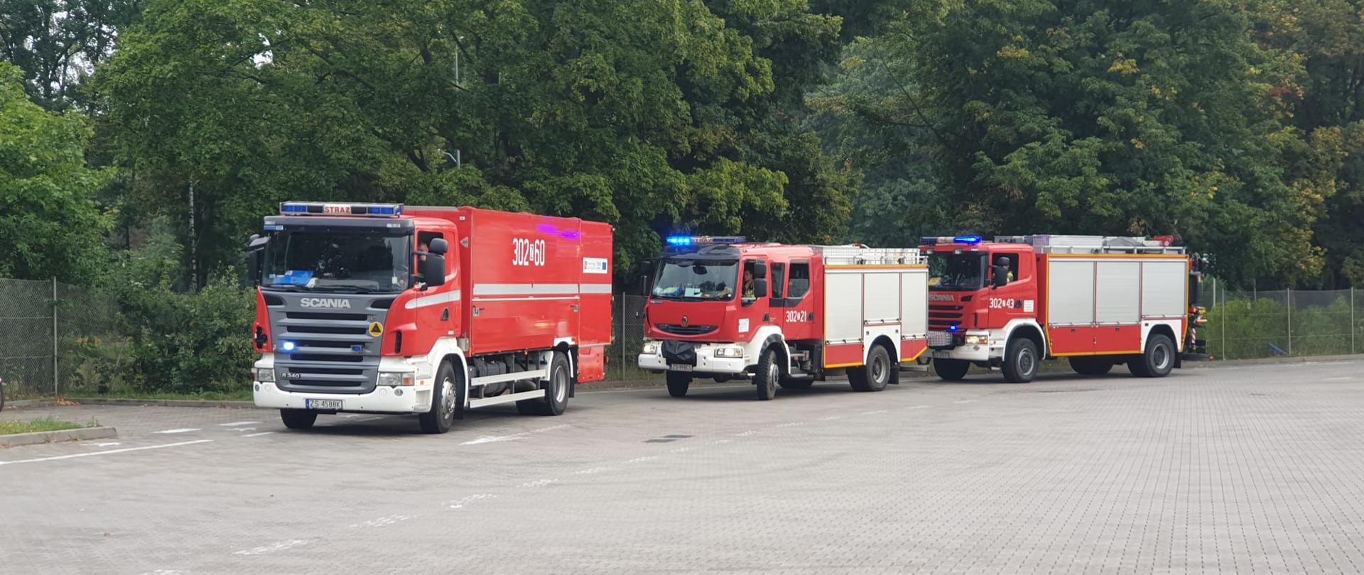 Rozszczelnienie kanistra zbiornika na naczepie przy ul. Pomorskiej