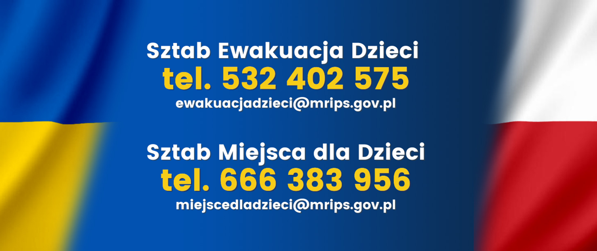 W MRiPS powstały dwa sztaby do ewakuacji i rozlokowania w Polsce dzieci z Ukrainy