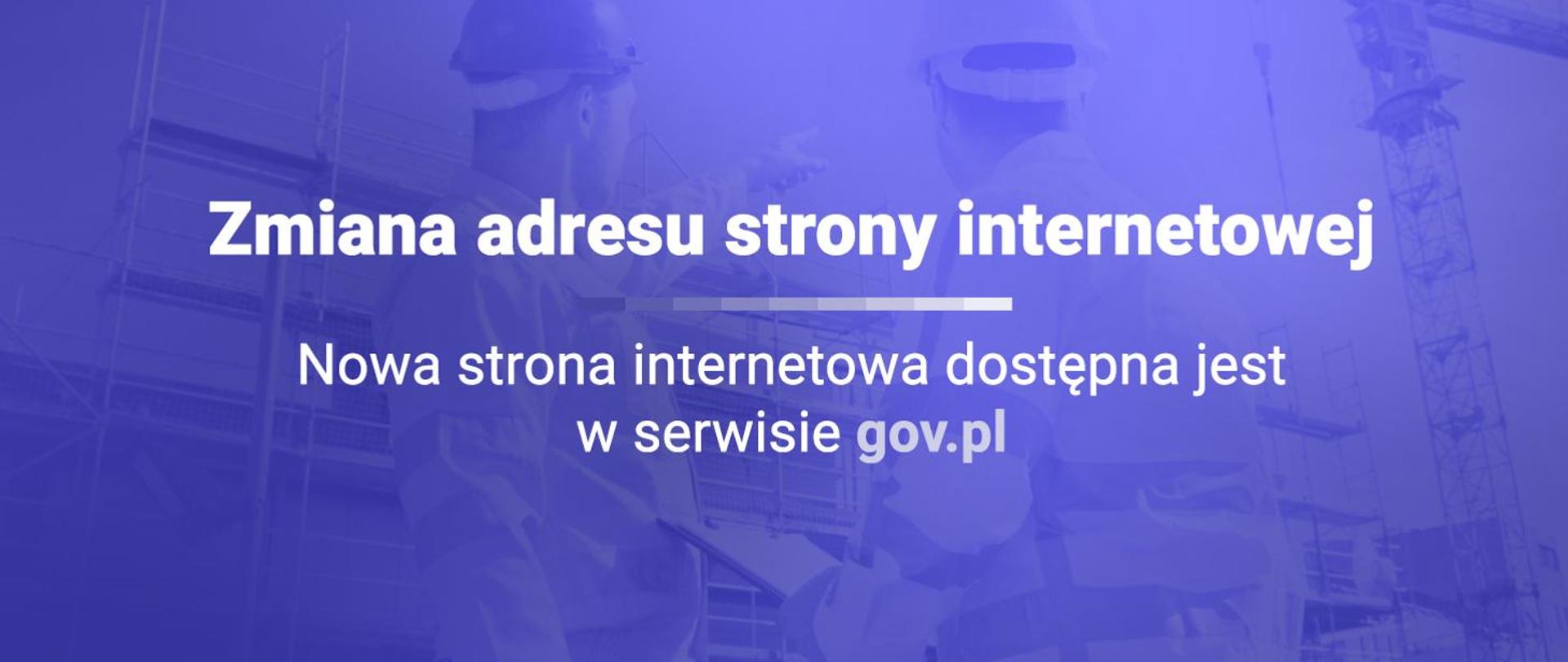 infografika informująca o zmianie adresu strony internetowej