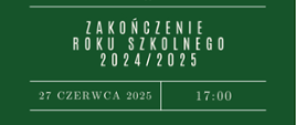 Plakat informujący o zakończeniu roku szkolnego 2024/2025 w Państwowej Szkole Muzycznej I i II stopnia im. Ignacego Jana Paderewskiego w Stalowej Woli. W centralnej części zdjęcie ręki trzymającej zwinięty dyplom przewiązany czerwoną wstążką. Poniżej tekst: 'Zakończenie roku szkolnego 2024/2025', data wydarzenia: 27 czerwca 2025, godzina 17:00. Na górze logo szkoły i jej pełna nazwa, na dole adres strony internetowej: www.gov.pl/web/psmstalowawola.
