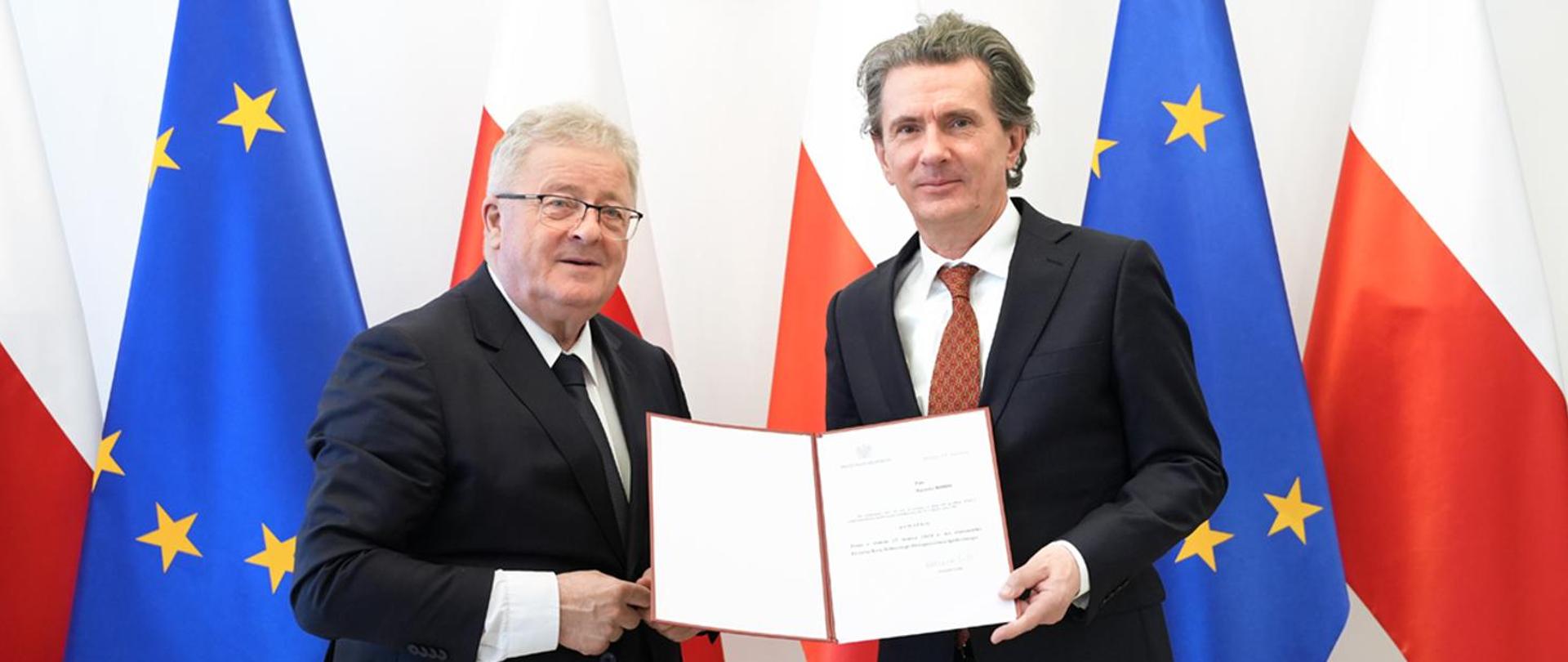 Minister Rolnictwa i Rozwoju Wsi Czesław Siekierski i Prezes KRUS Dariusz Rohde