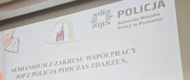 Seminarium z zakresu współpracy JOP z Policją 
