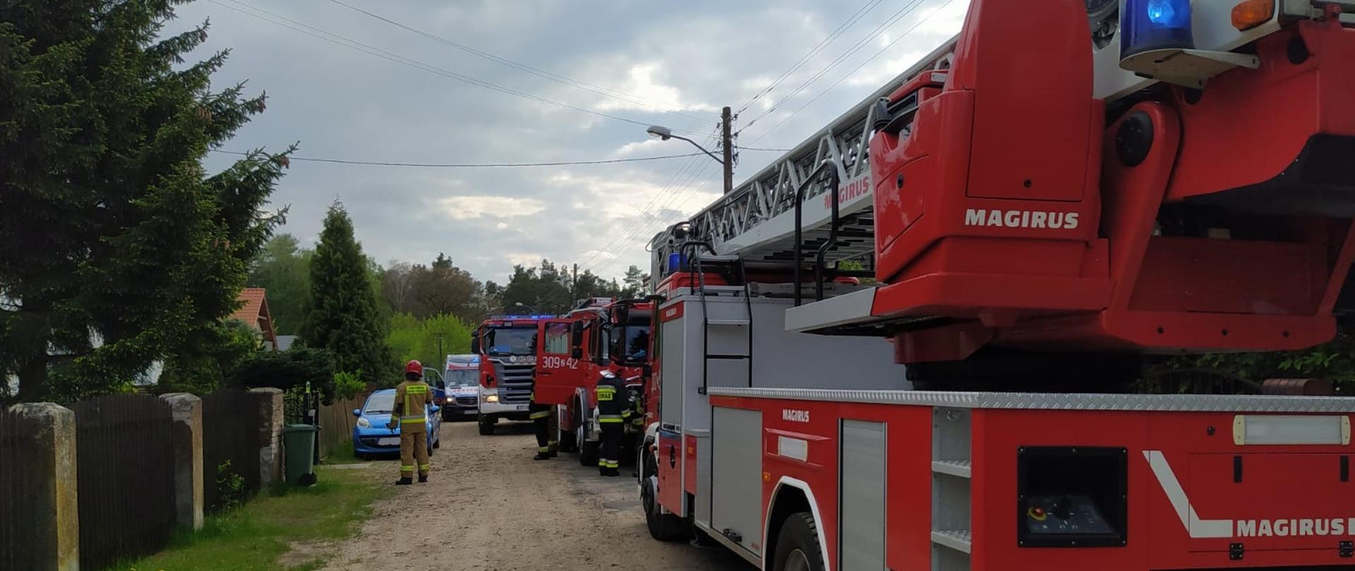wybuch pojemnika z substancją łatwopalną ul. Skrajna