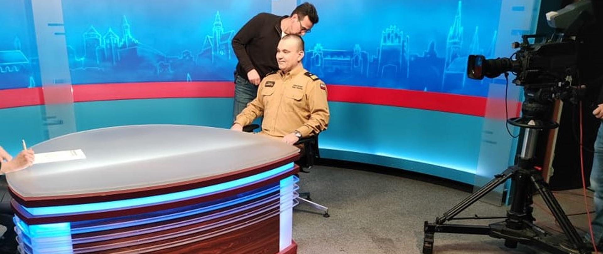 Zdjęcie w studiu tv