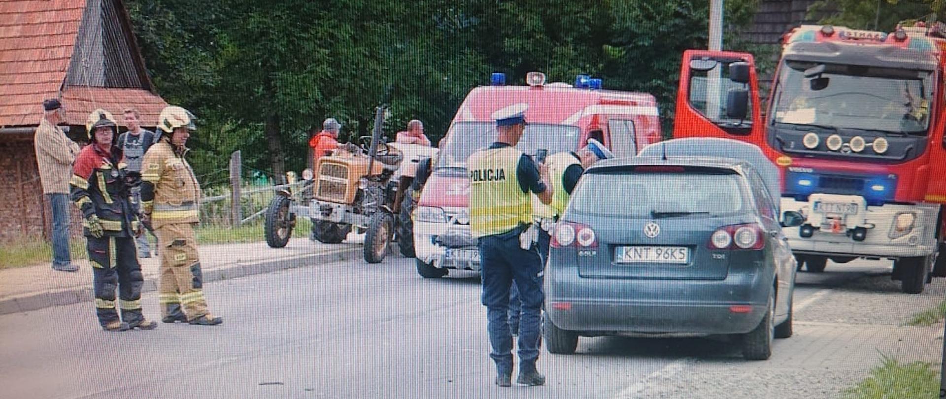 Poronin – zderzenia samochodów osobowych