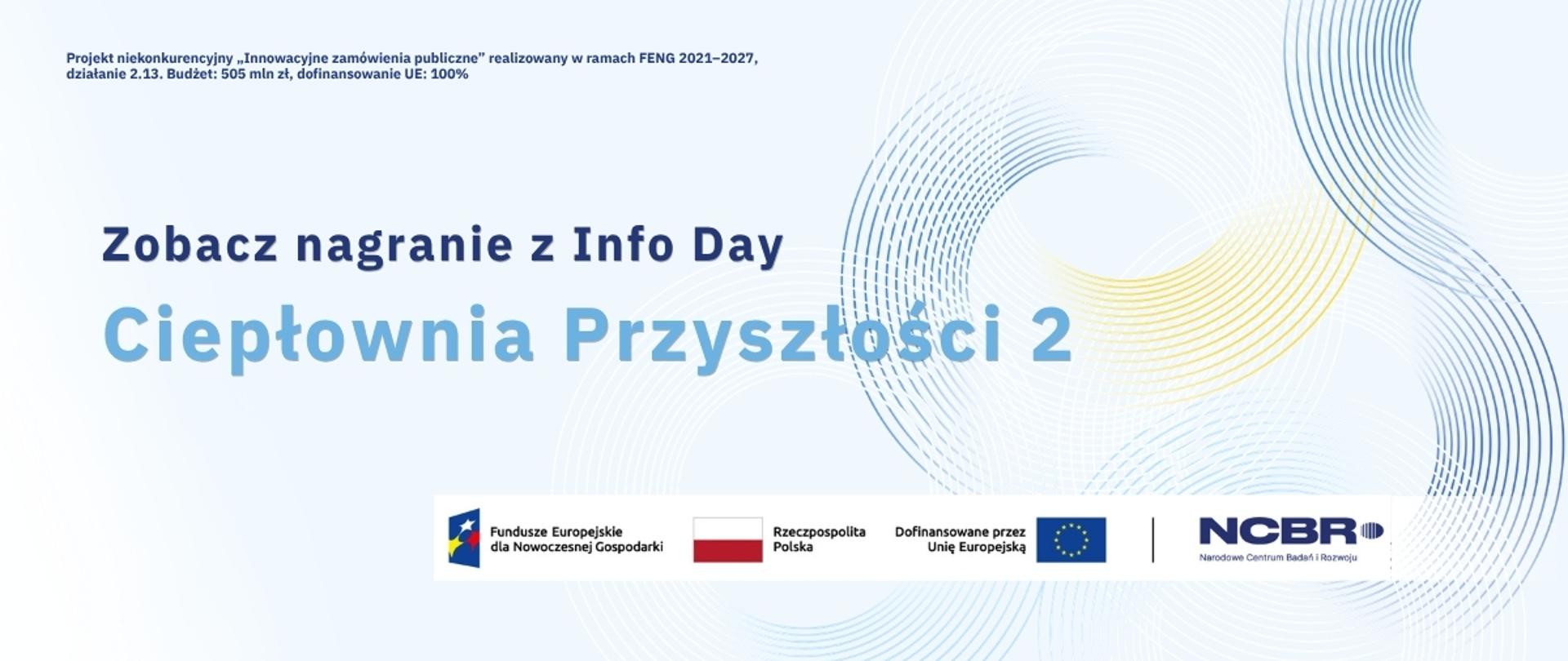 Nabór trwa dłużej! Zobacz nagranie z Info Day „Ciepłownia Przyszłości 2”