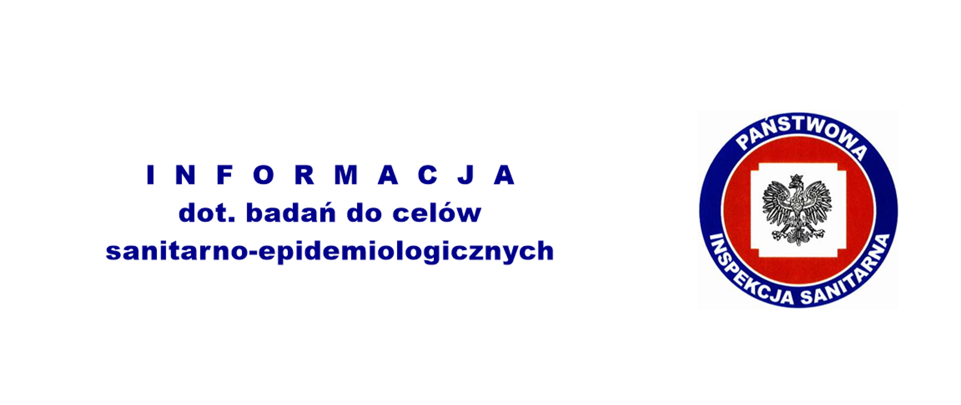 Granatowy napis na białym tle