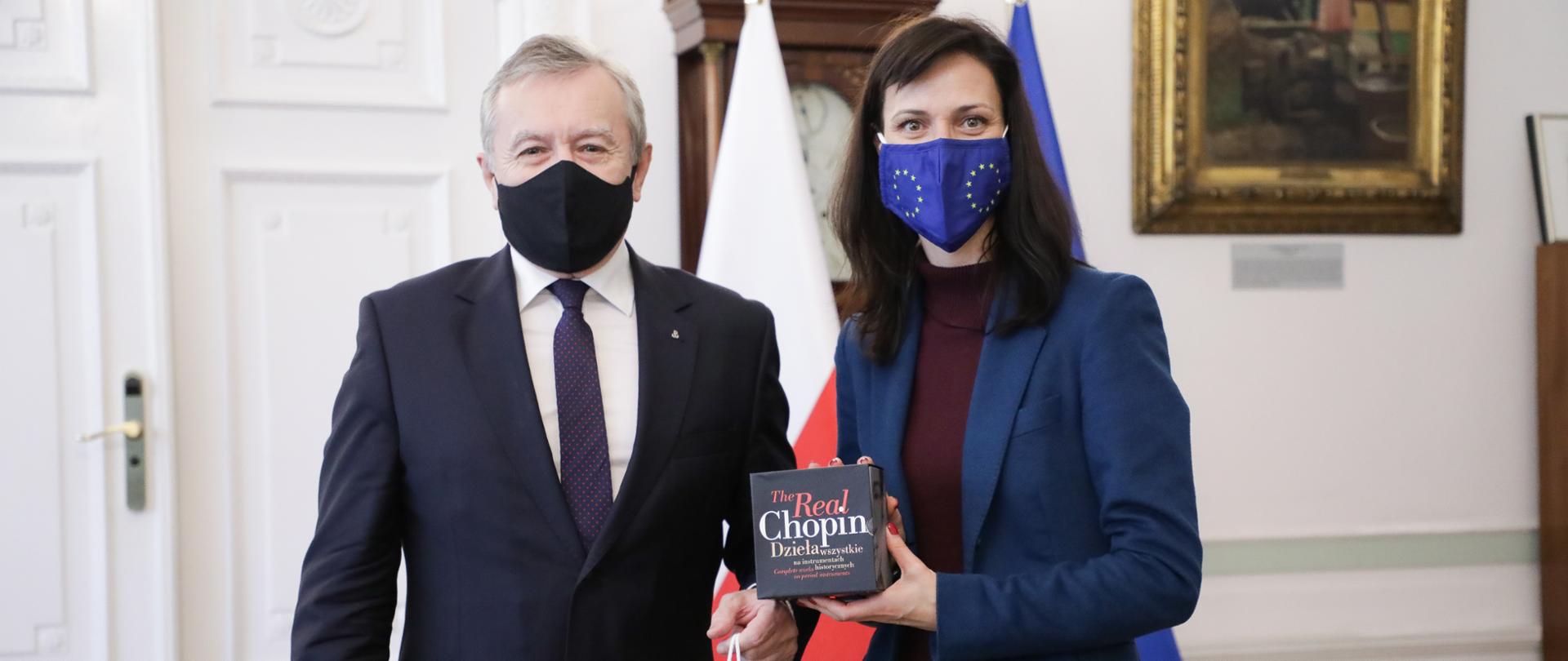 Wicepremier Piotr Gliński spotkał się z komisarz UE Mariją Gabriel, fot. Danuta Matloch