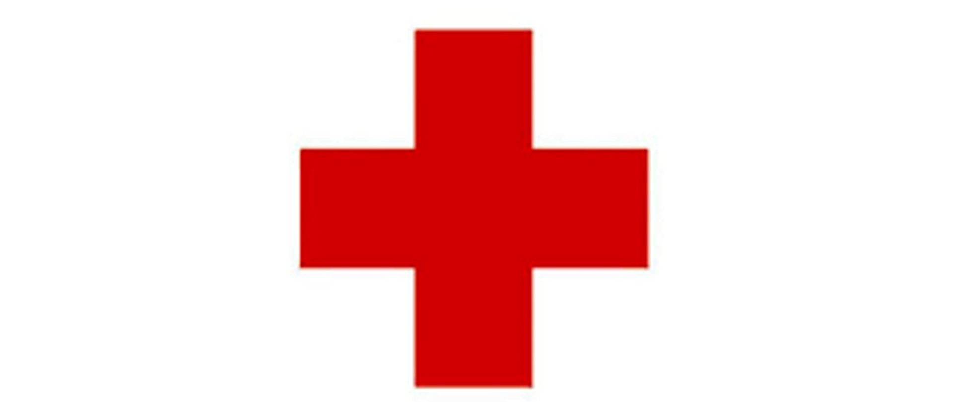 Zdjęcie przedstawia w centralnym punkcie czerwony krzyż na białym tle.