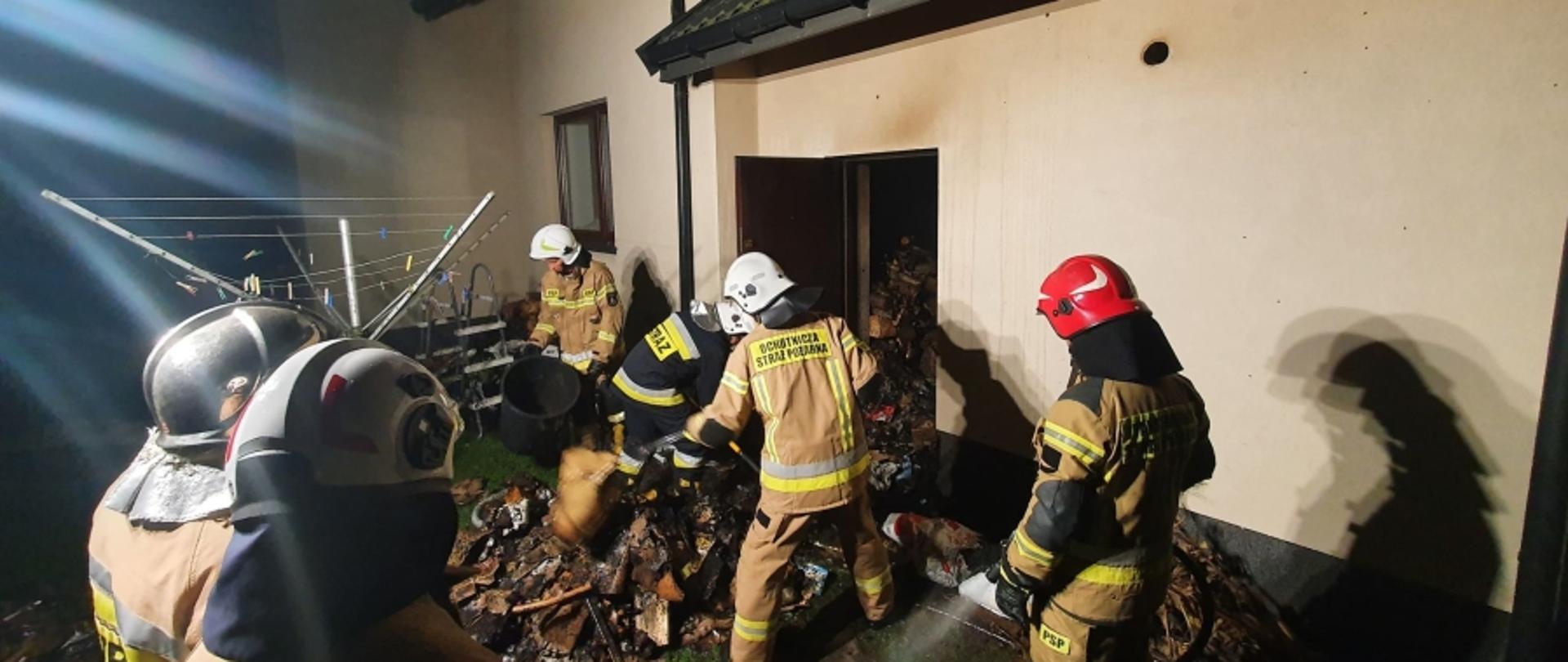 Pożar kotłowni w Kościelnej Górze