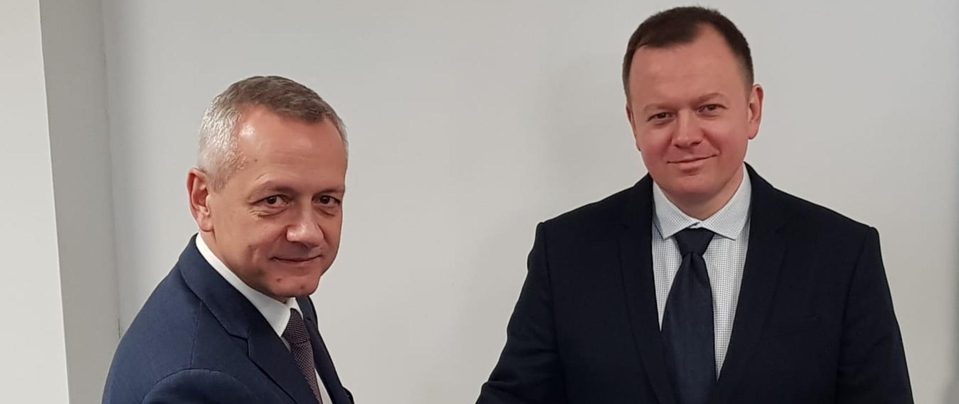 Minister Marek Zagórski i nowy dyrektor NASK dr Kamil Sitarski