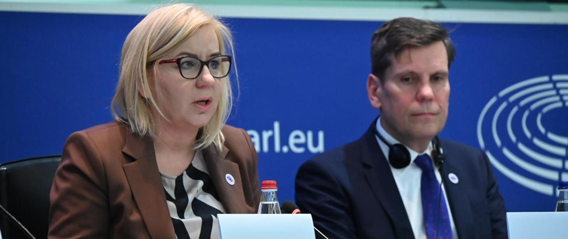 Minister Hennig-Kloska in Strasbourg. Presentation of the priorities of the Polish Presidency in the field of environment and climate to the committee of the European Parliament