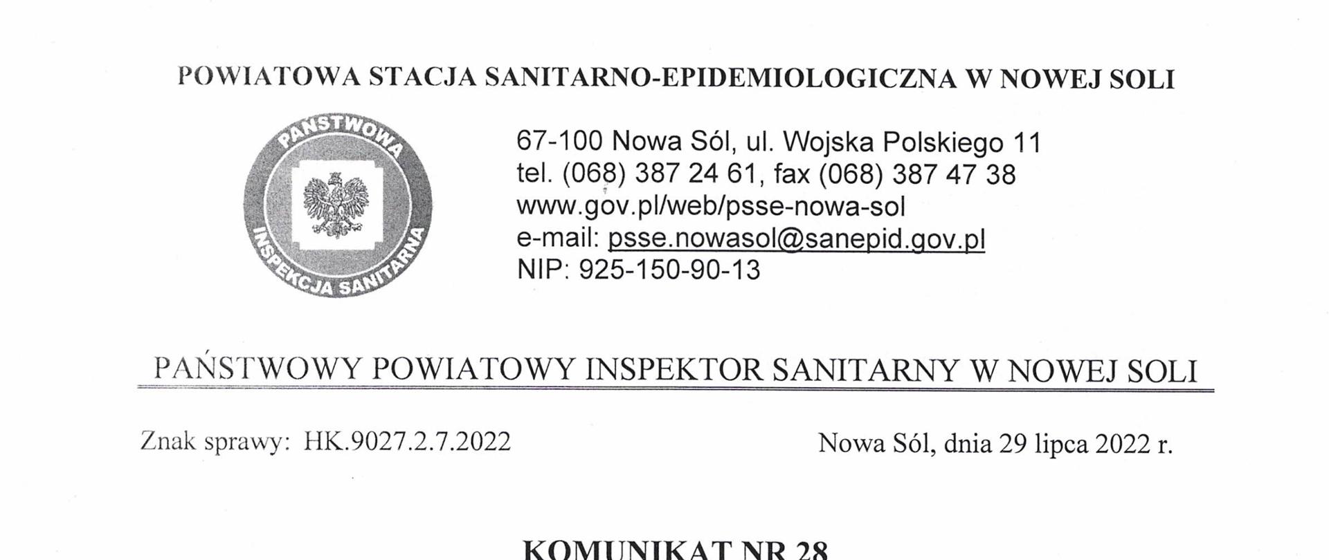 Komunikat nr 28