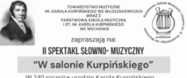 Nazwy organizatorów oraz tytuł spektaklu.
