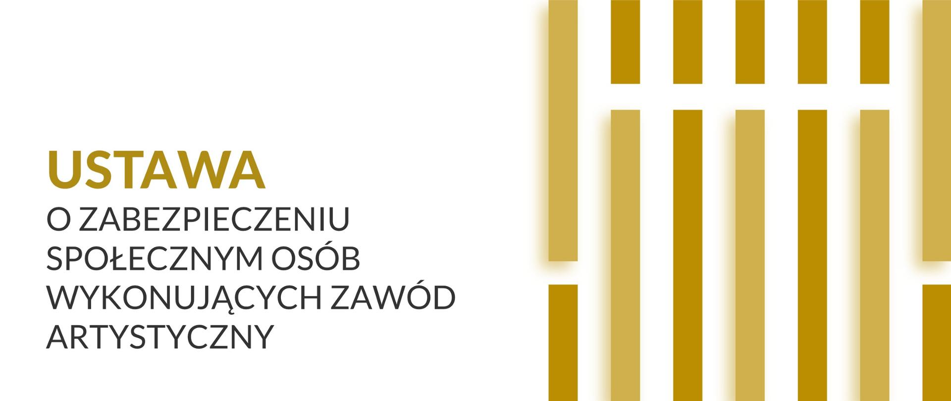Ustawa o zabezpieczeniu społecznym osób wykonujących zawód artystyczny, grafika