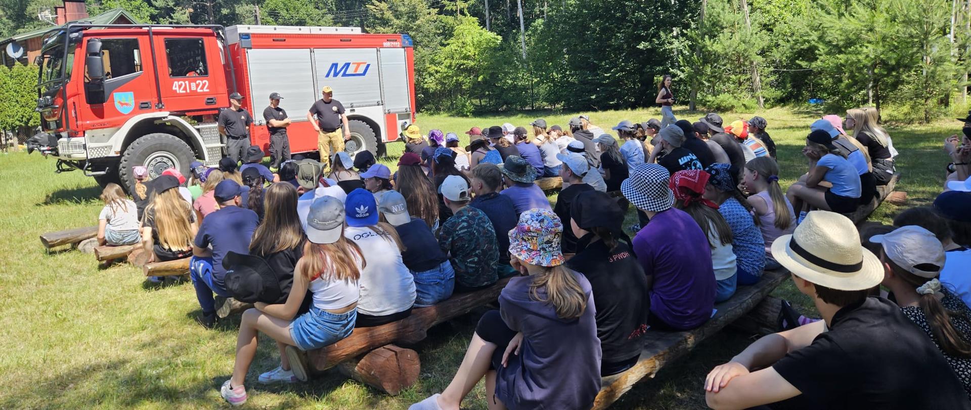 Strażacy z wizytą u harcerzy