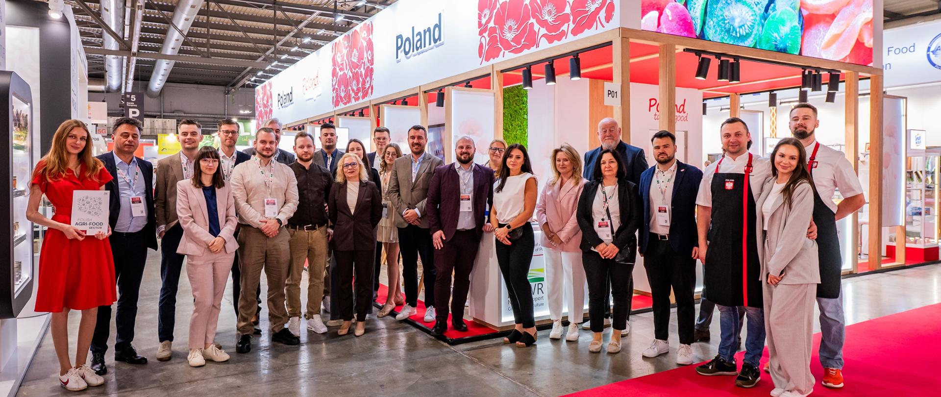 The team and staff of the Polish national stand, Poland Tastes Good, at the TUTTOFOOD 2026 trade fair in Milan
