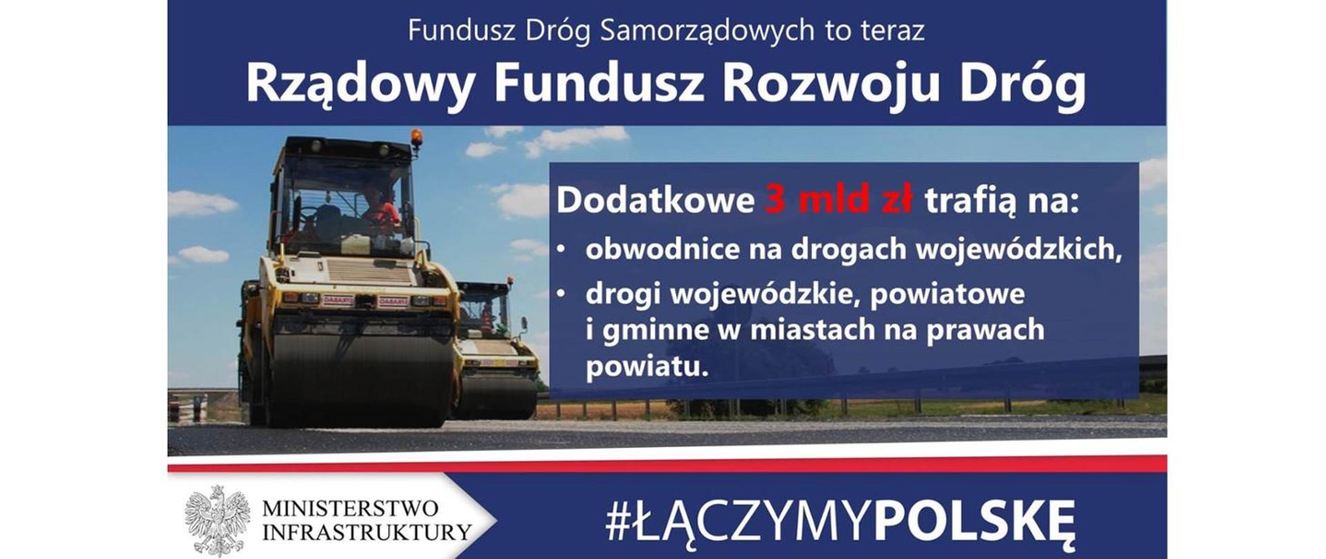 Rządowy Fundusz Rozwoju Dróg - na inwestycje samorządowe trafią dodatkowe 3 mld zł