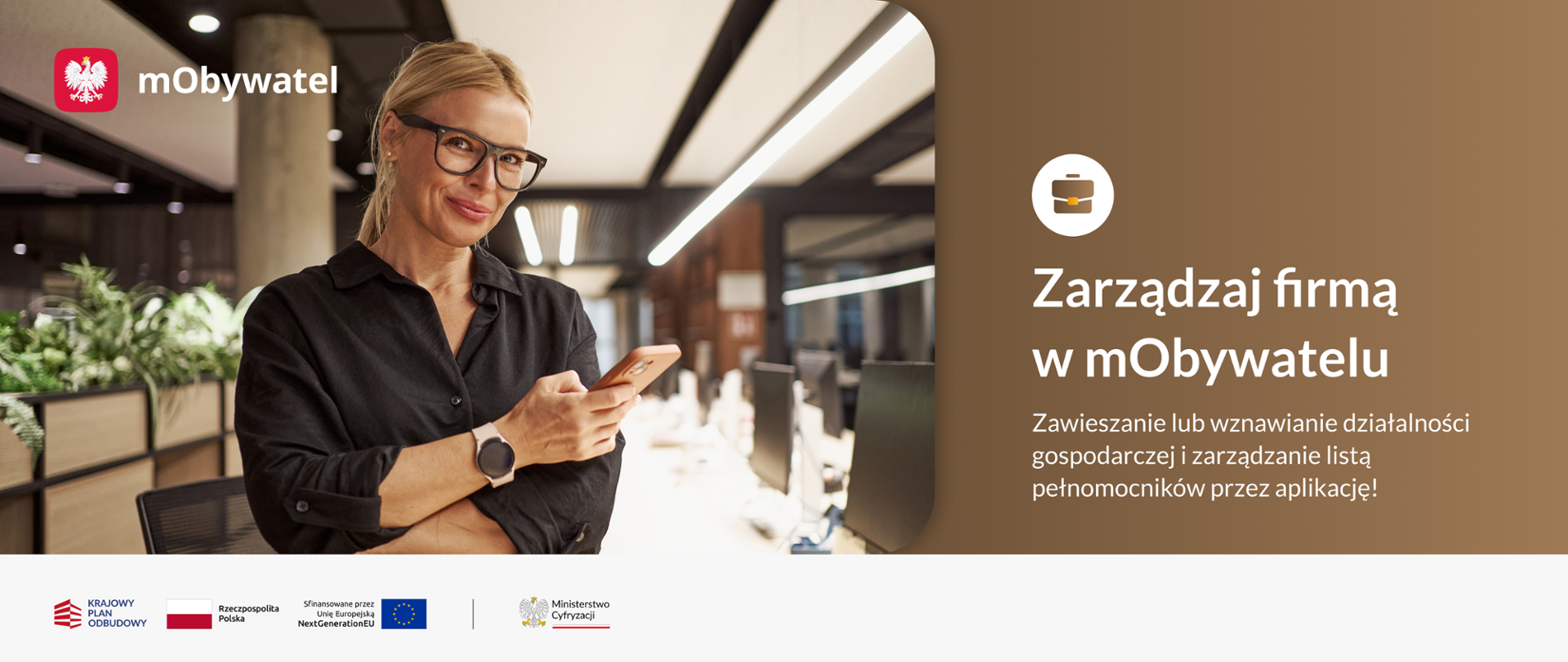 Zarządzenie firmą w mObywatelu