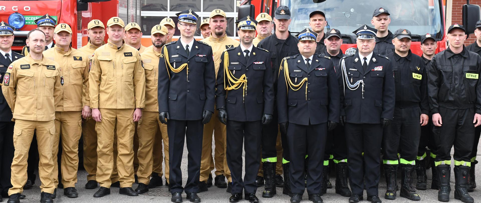 Uroczyste przywitanie nadbryg. Michała Kamienieckiego w KM PSP Olsztyn po nominacji generalskiej