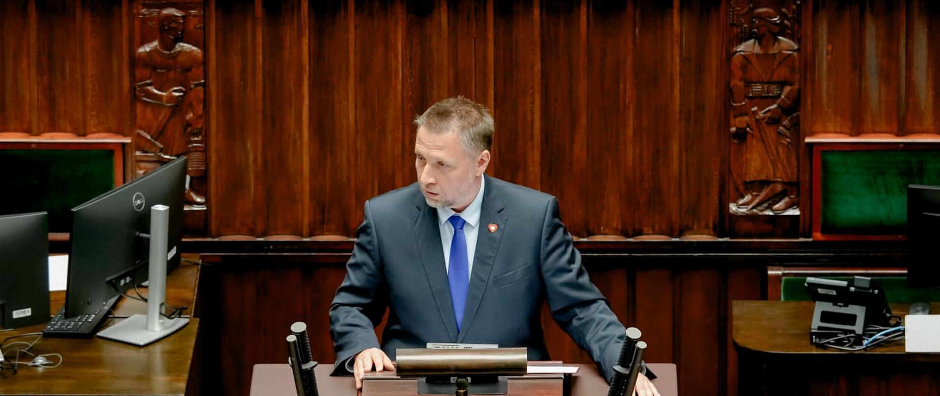 Minister Marcin Kierwiński w Sejmie