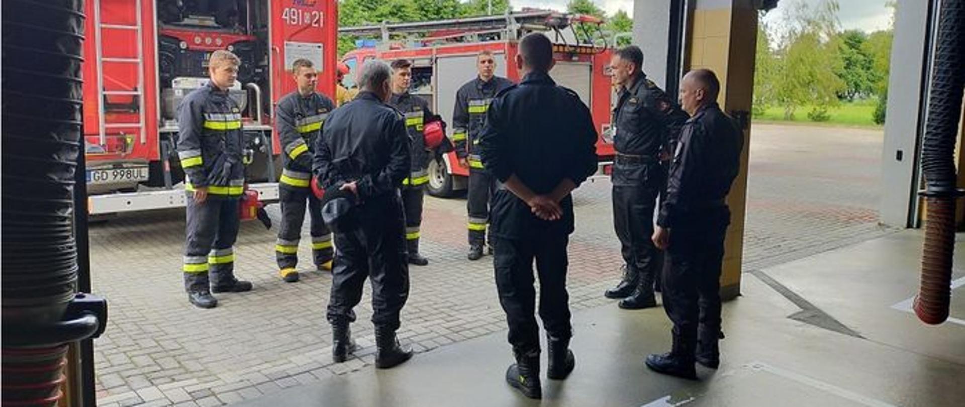 Wizyta p.o. Zastępcy Pomorskiego Komendanta Wojewódzkiego PSP w KP PSP Nowy Dwór Gdański