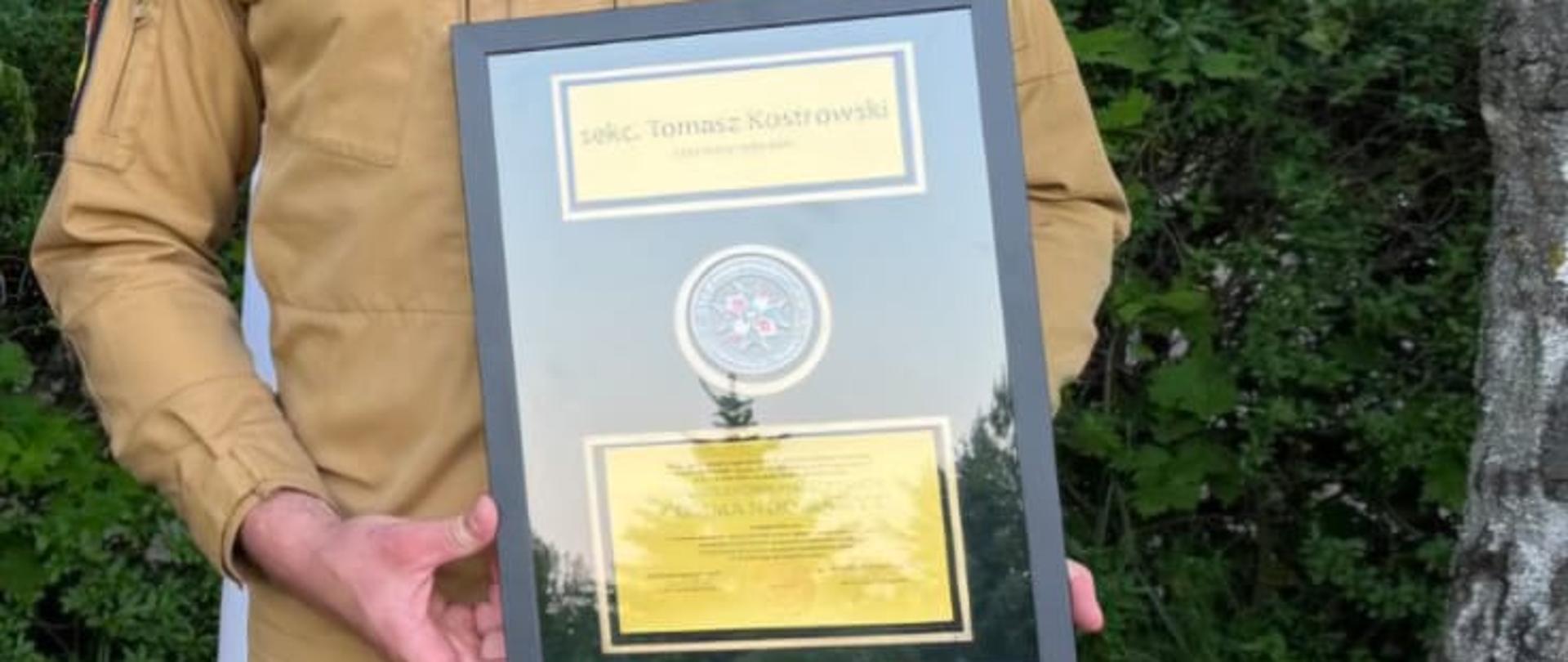 Nagroda za ukończenie marszu i zajęcie 2 miejsca