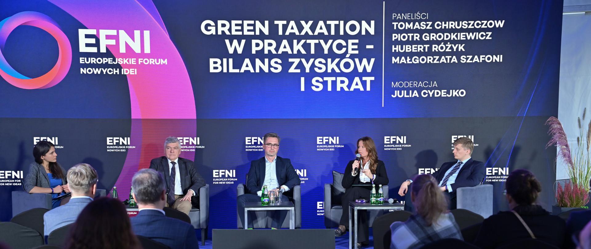 Małgorzata Szafoni zastępca prezesa zarządu NFOŚiGW podczas debaty na ENFI