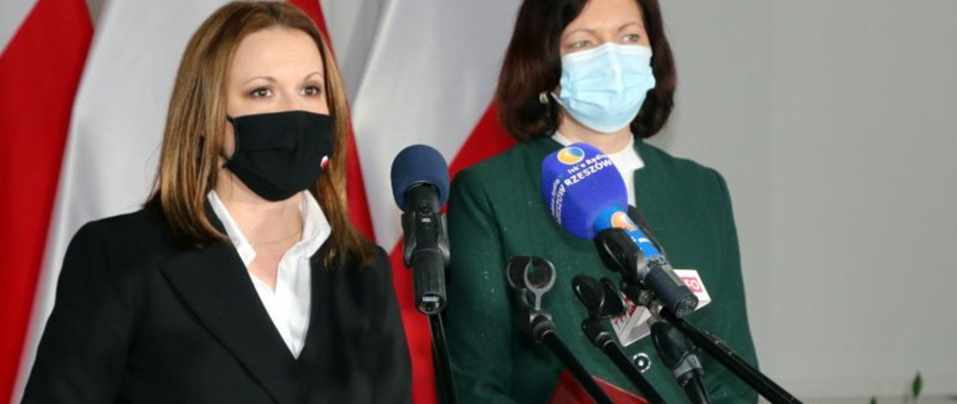 Konferencja prasowa z udziałem wiceminister Anny Schmidt