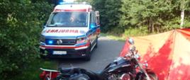 Śmiertelny wypadek z udziałem motocyklisty w Myślniewie