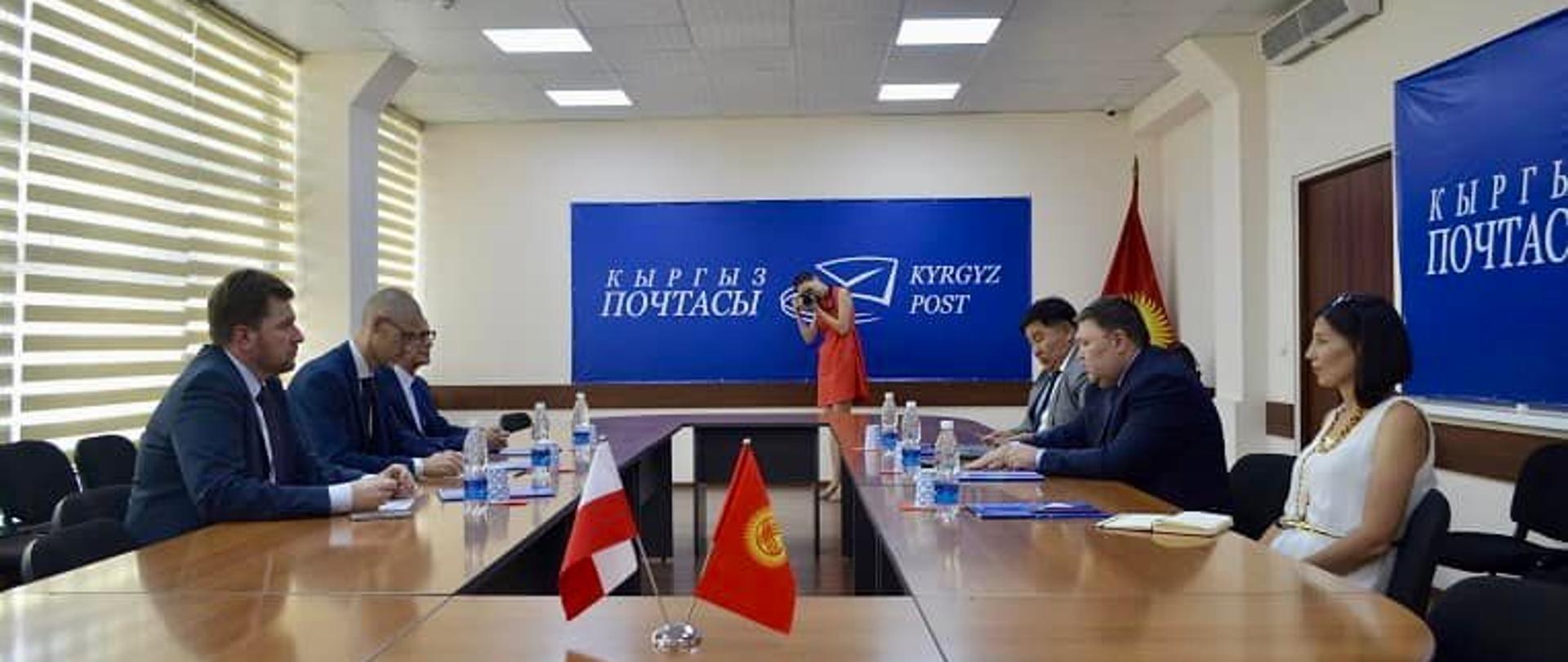 Spotkanie z Dyrektorem Generalnym Poczty Kirgiskiej w Biszkeku 22.07