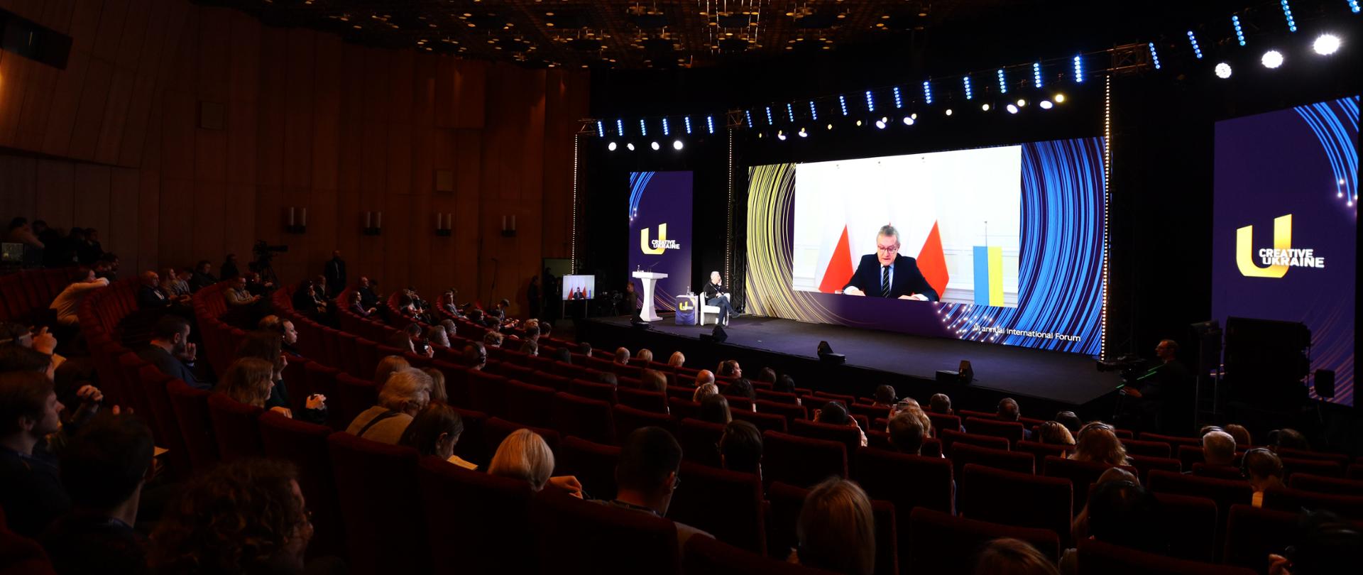 Wicepremier Piotr Gliński uczestniczył w VI Międzynarodowym Forum „Kreatywna Ukraina”, fot. Forum "Creative Ukraine" 2022